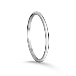 Anel Fio Simples Aro Liso em Prata 925 - B297 - Tarciana Joias