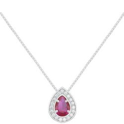 Pingente Gota Pedras Zircônias em Prata 925 - P137 - Tarciana Joias