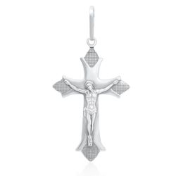 Pingente Masculino Crucifixo com Cristo Lenho Pont... - Tarciana Joias