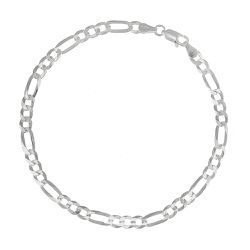 Pulseira Masculina Elo 3x1 Fina em Prata 925 - D40 - Tarciana Joias
