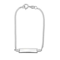 Pulseira Infantil Plaquinha Nome Personalizado Elo... - Tarciana Joias