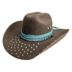 Chapéu Feminino Feltro Premium 30x Country Strass ... - TATU VIRADO