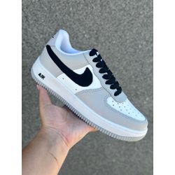 Tênis Nk Air Force 1 Cinza E Preto - Air Force 1 -... - BEM VINDOS 