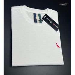 Camiseta Rsv Branco Malha Soft Pima Com Detalhe la... - BEM VINDOS 