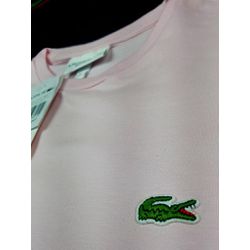 Camiseta Lac Básica Malha Pima Peruana Rosa Bebê -... - BEM VINDOS 
