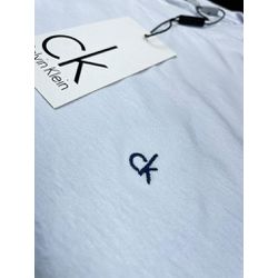 Camiseta CK Básica 100% Algodão Branca Símbolo Bor... - BEM VINDOS 