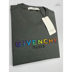 Camiseta Givenchy Malha Tanguis Pima Chumbo Escrit... - BEM VINDOS 
