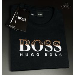 Camiseta Hugo Boss Malha Tanguis Off-White Com Det... - BEM VINDOS 