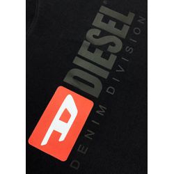 Camiseta Diesel Malha Soft Pima Preta Com Detalhes... - BEM VINDOS 