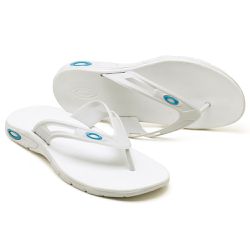 Chinelo Oakley Rest 2.0 BRANCO DETALHE AZUL - OAKR... - BEM VINDOS 