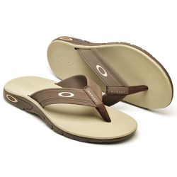 Chinelo Oakley Rest 2.0 Plus BEGE E MARROM - RESTP... - BEM VINDOS 