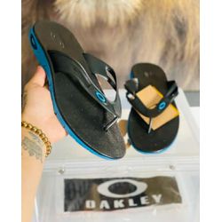 Chinelo Oakley Rest 2.0 PRETO E AZUL - OAKREST-09 - BEM VINDOS 