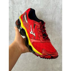 TENIS MZU WAVE PROPCHECY 2 VERMELHO E AMARELO - PR... - BEM VINDOS 