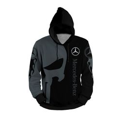 MOLETOM COM SEM CAPUZ MERCEDES-BENZ PRETO - MF181 - BEM VINDOS 