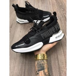 TENIS PHILIPP PLEIN PRETO/PRETO - PLEIN-07 - BEM VINDOS 