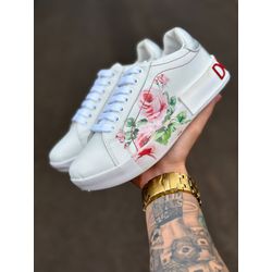 TENIS DOLCE GABBANA PORTOFINO FLORAL - DOLC-0110 - BEM VINDOS 