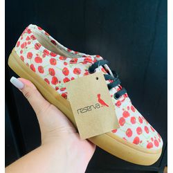 SAPATENIS RSV FLORAL BEGE - RSVF-001 - BEM VINDOS 