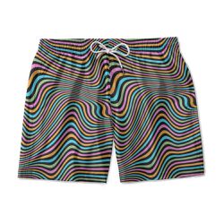 SHORT PRAIA TIE DYE PSICODELICO PRETO - SH1093 - BEM VINDOS 