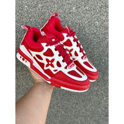 Tenis Louis Vuitton LV Skate Sneaker Vermelho e Br... - BEM VINDOS 