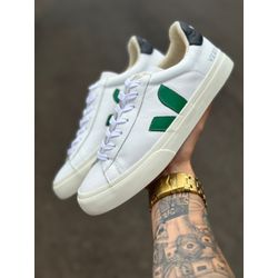 TENIS VERT ESPLAR LOGO COURO BRANCO/VERDE - ESPLAR... - BEM VINDOS 