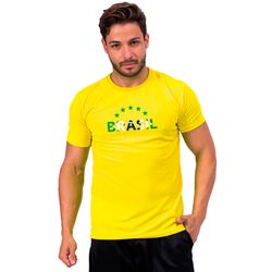 Camisa Masculina Copa Amarela - TechMalhas