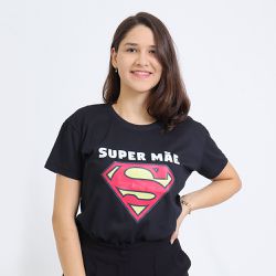 Camiseta Super Mãe Especial Dia Das Mães - TechMalhas