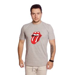 Camiseta Masculina Estampa Rock Cinza - TechMalhas