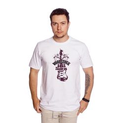 Camiseta Masculina Estampa Rock Festival Branca - TechMalhas