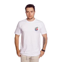 Camiseta Masculina Estampa Sport Branca - TechMalhas