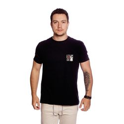 Camiseta Masculina Estampa Street Preta - TechMalhas