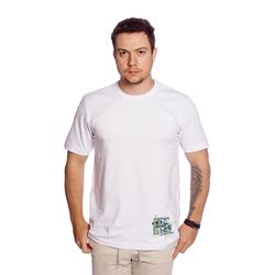 Camiseta Masculina Estampa Surf Life Branca - TechMalhas