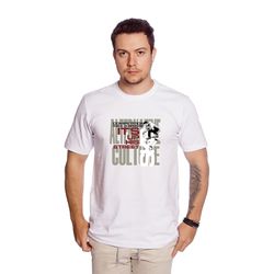 Camiseta Masculina Estampa Skate Branca - TechMalhas