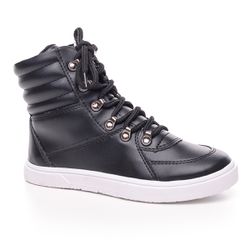 Bota Infantil Metal Preto Tenehi - TENEHI Calçados