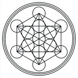 Gráfico Cubo de Metatron PS PVC - PSCUBOMETA - LOJA TERAPEUTA LUCIANA SILVEIRA