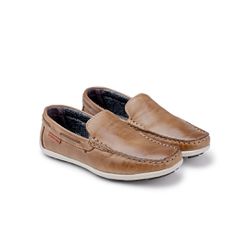 Mocassim Niteroi Infantil de Couro - Areia - 07565... - TESTAAEI