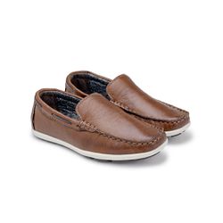 Mocassim Niteroi Infantil de Couro - Brown/Café - ... - TESTAAEI
