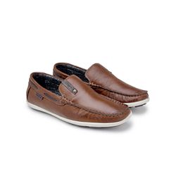 Mocassim Niteroi Infantil de Couro - Brown/Café -... - TESTAAEI