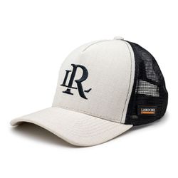 Boné Trucker LR Laroche com Aba- Linho Cru - 02188... - TESTAAEI