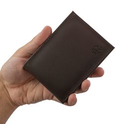 Carteira LR Premium Masculina em Couro - Café - 02... - TESTAAEI