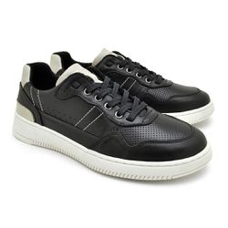 Sapatenis Casual Apolo em Couro Masculino - Preto ... - TESTAAEI
