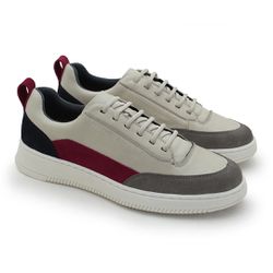 Sapatenis Masculino Apolo Colors em Couro - Neve -... - TESTAAEI