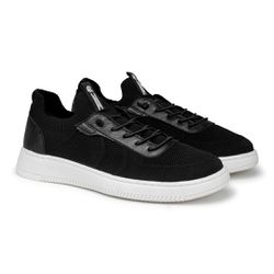 Sapatenis Masculino Apolo em Knit - Preto E L - 08... - TESTAAEI