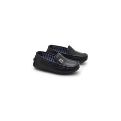 Mocassim Bali Babie de Couro - Preto/Vinho - 03988... - TESTAAEI