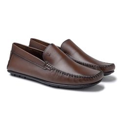 Mocassim Masculino Bolonha Em Couro - Havana - 022... - TESTAAEI