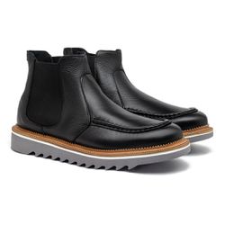 Bota Chelsea Laroche Bolt Em Couro - Preto - 01000... - TESTAAEI