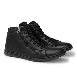 Sapatenis Cano Alto Masculino LRC Cayene - Preto -... - TESTAAEI