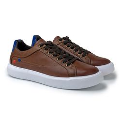 Sapatenis Casual Masculino Cell - Brown - 019001-3... - TESTAAEI