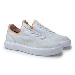 Tenis Casual Knit Cell Laroche - Branco - 019005-3... - TESTAAEI