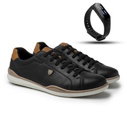 Sapatenis Masculino LRC Absolut - Preto + Gratis R... - TESTAAEI
