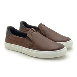 Slip On Iate Masculino Connect em Couro - Brown - ... - TESTAAEI
